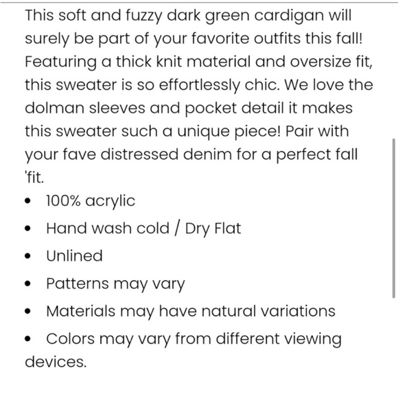 Pink Lily sundown awaits green fuzzy oversized cardigan buttons - Picture 4 of 11